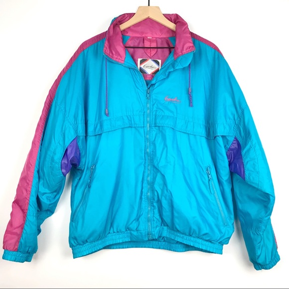caroline Jackets & Blazers - VINTAGE Caroline Windbreaker 90s Puffer Jacket